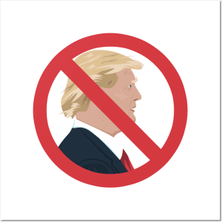 No Trump Sign Posters and Art